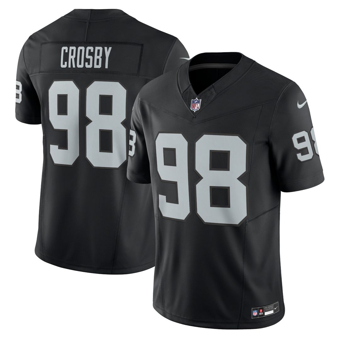 Las Vegas Raiders Maxx Crosby Nike Black Vapor FUSE Limited Jersey