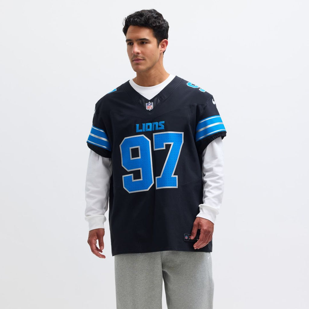 Detroit Lions Aidan Hutchinson Nike Black Alternate Vapor FUSE Elite Jersey