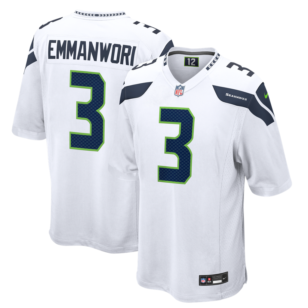 Seattle Seahawks Nick Emmanwori Nike White Game Jersey