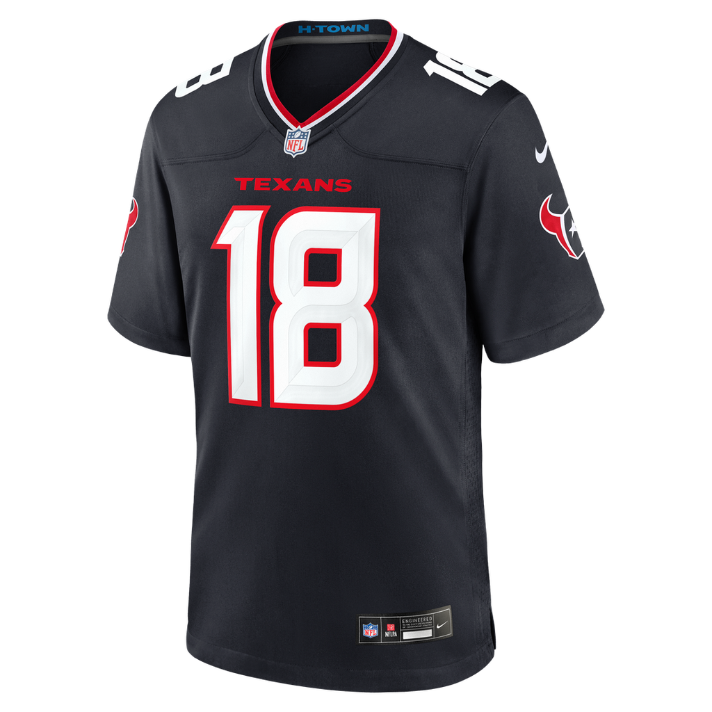 Houston Texans Graham Mertz Nike Navy Game Jersey