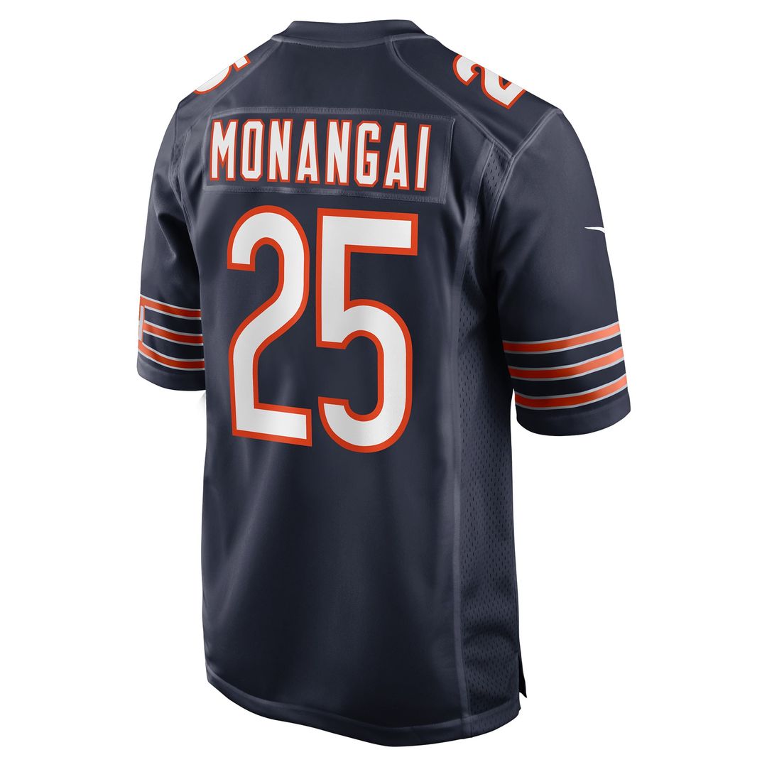 Chicago Bears Kyle Monangai Nike Navy Game Jersey