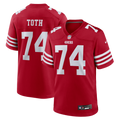 San Francisco 49ers Brett Toth Nike Scarlet Game Jersey