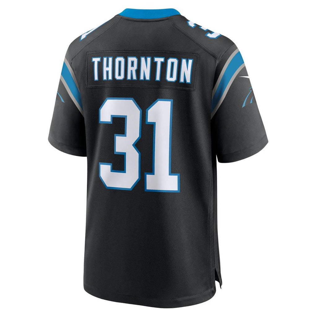 Carolina Panthers Corey Thornton Nike Black Game Jersey