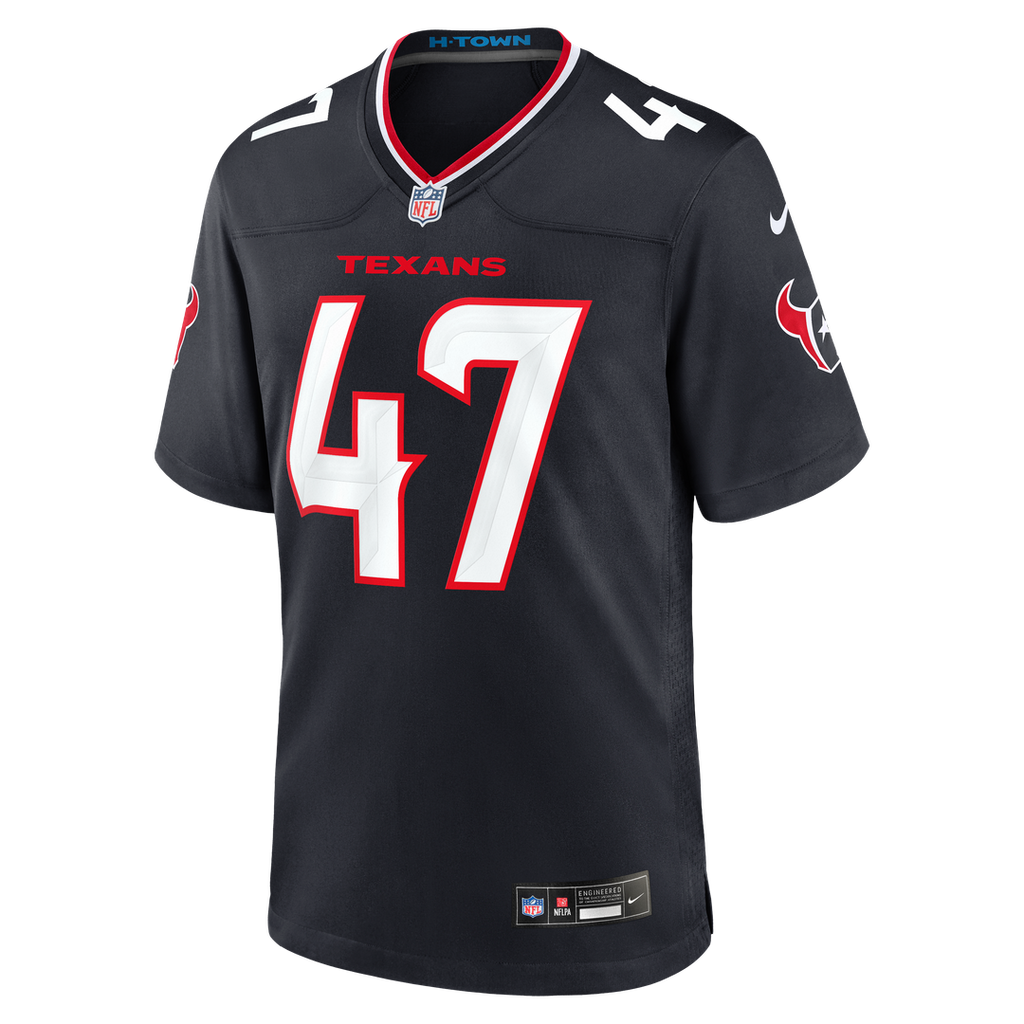 Houston Texans Louis Hansen Nike Navy Game Jersey