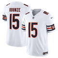 Chicago Bears Rome Odunze Nike White Vapor FUSE Stitched Limited Jersey