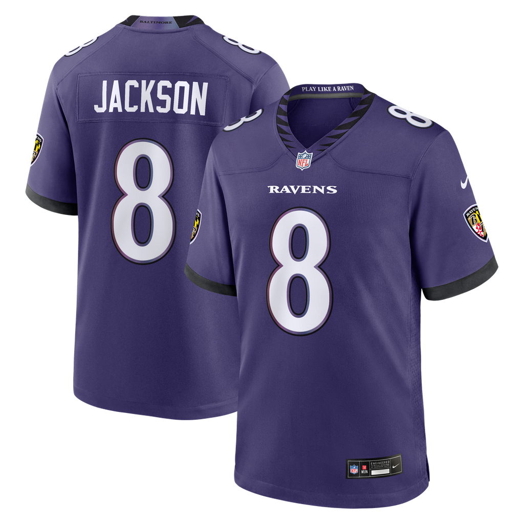 Baltimore Ravens Lamar Jackson Nike Purple Game Jersey