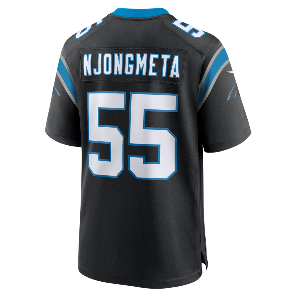 Carolina Panthers Maema Njongmeta Nike Black Game Jersey