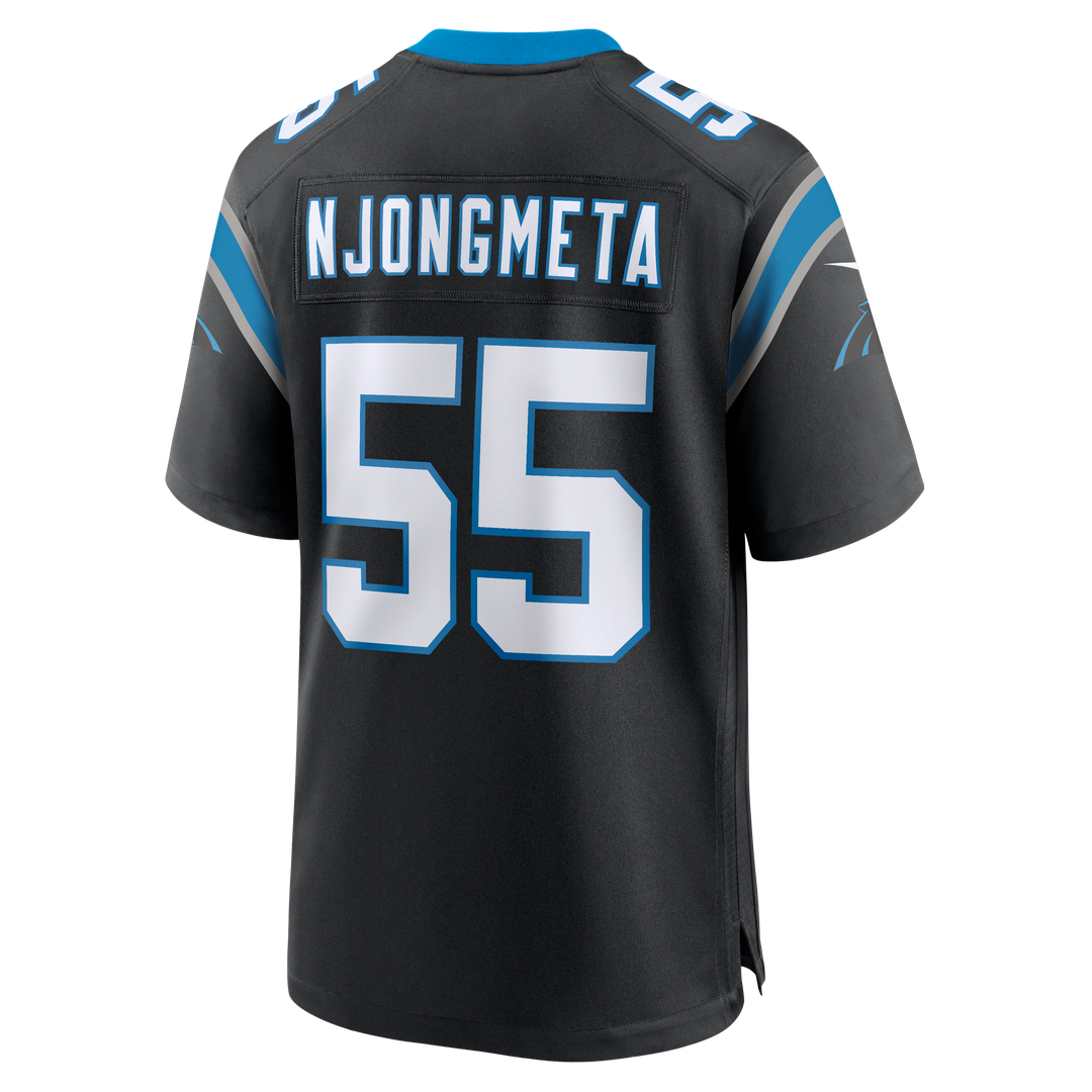 Carolina Panthers Maema Njongmeta Nike Black Game Jersey