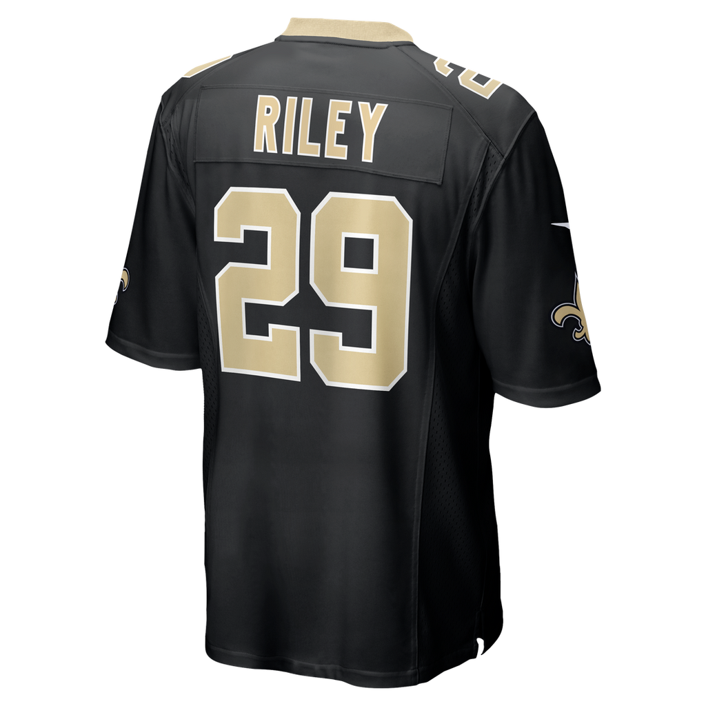New Orleans Saints Quincy Riley Nike Black Game Jersey