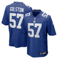 New York Giants Chauncey Golston Nike Royal Game Jersey
