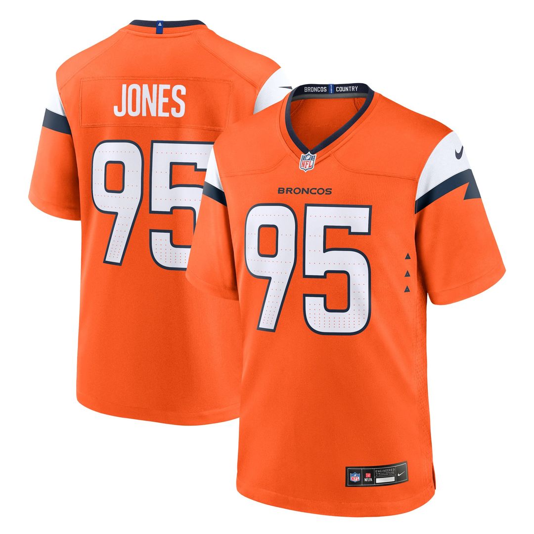 Denver Broncos Sai'vion Jones Nike Orange Game Jersey
