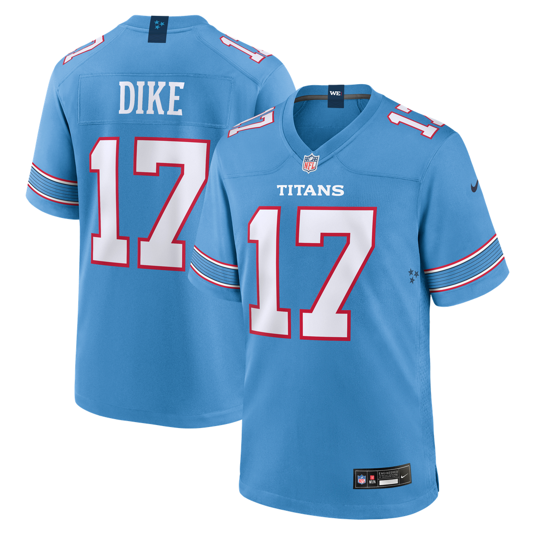 Tennessee Titans Chimere Dike Nike Light Blue Game Jersey