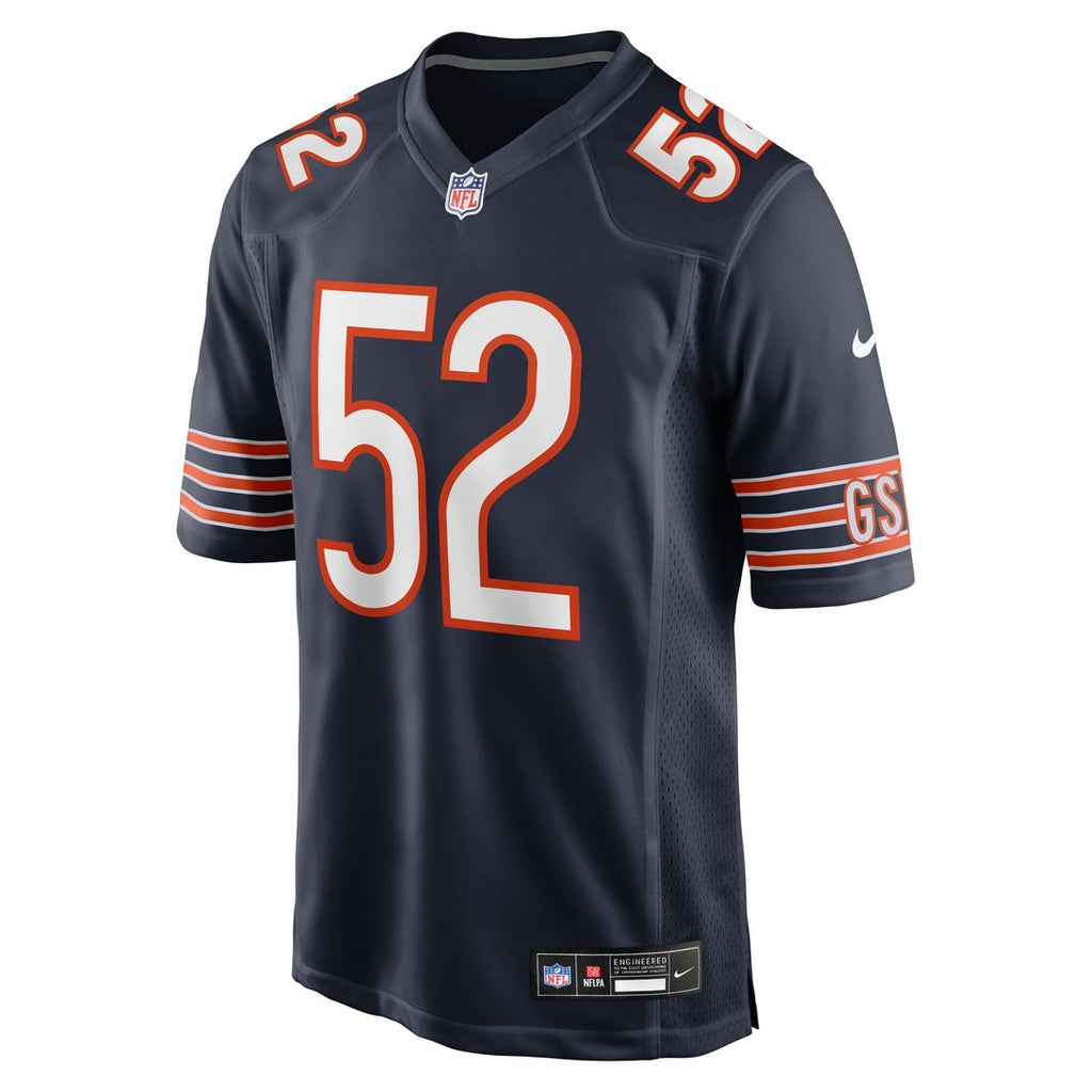 Chicago Bears Drew Dalman Nike Navy Game Jersey