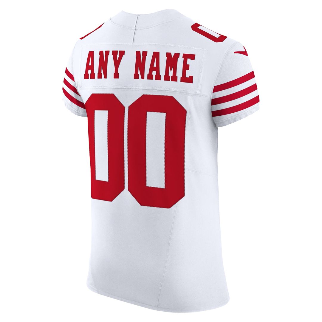 San Francisco 49ers Nike White Vapor FUSE Elite Custom Jersey
