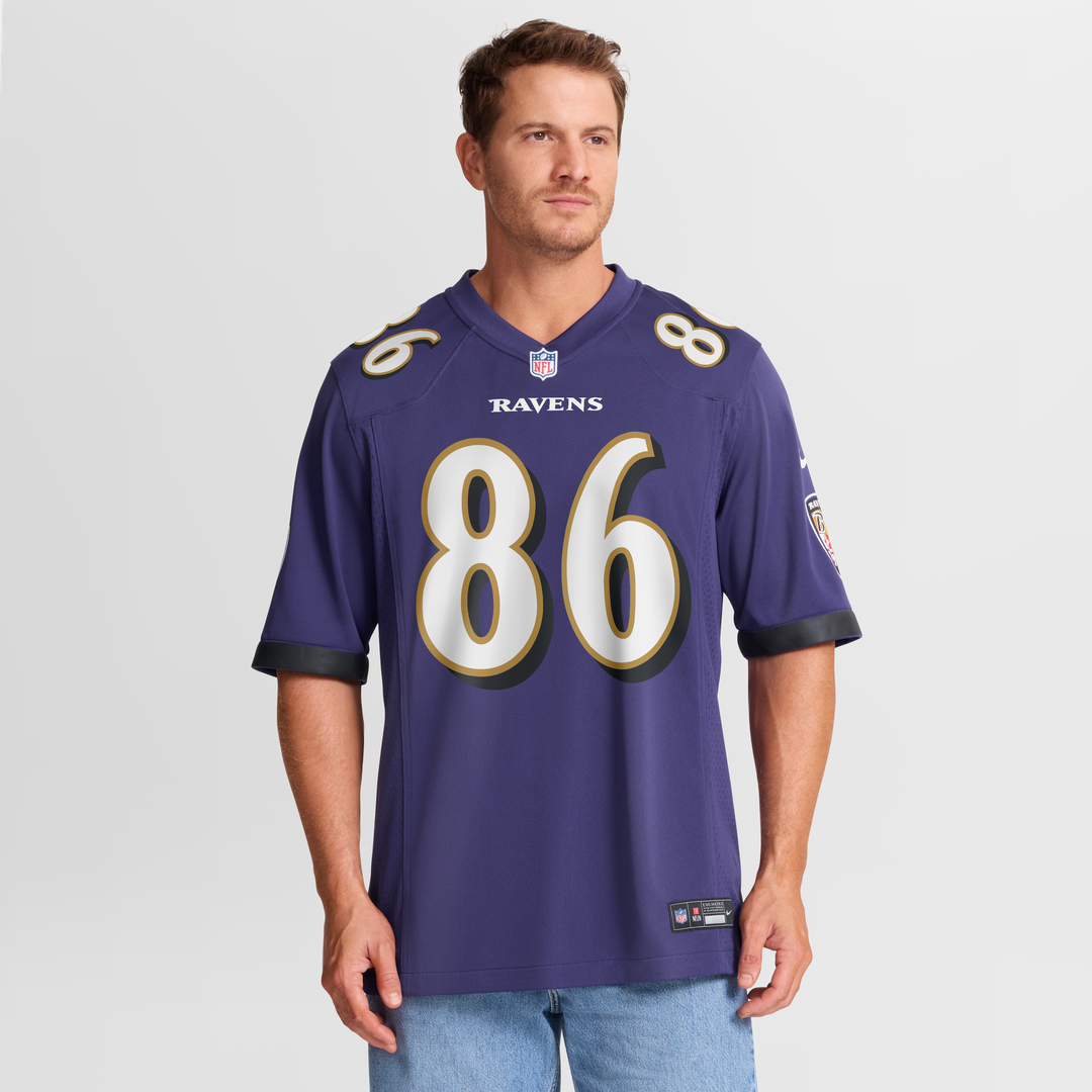 Baltimore Ravens Cornelius Johnson Nike Purple Game Jersey