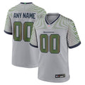 Seattle Seahawks Nike Gray Rivalries Collection Custom Jersey
