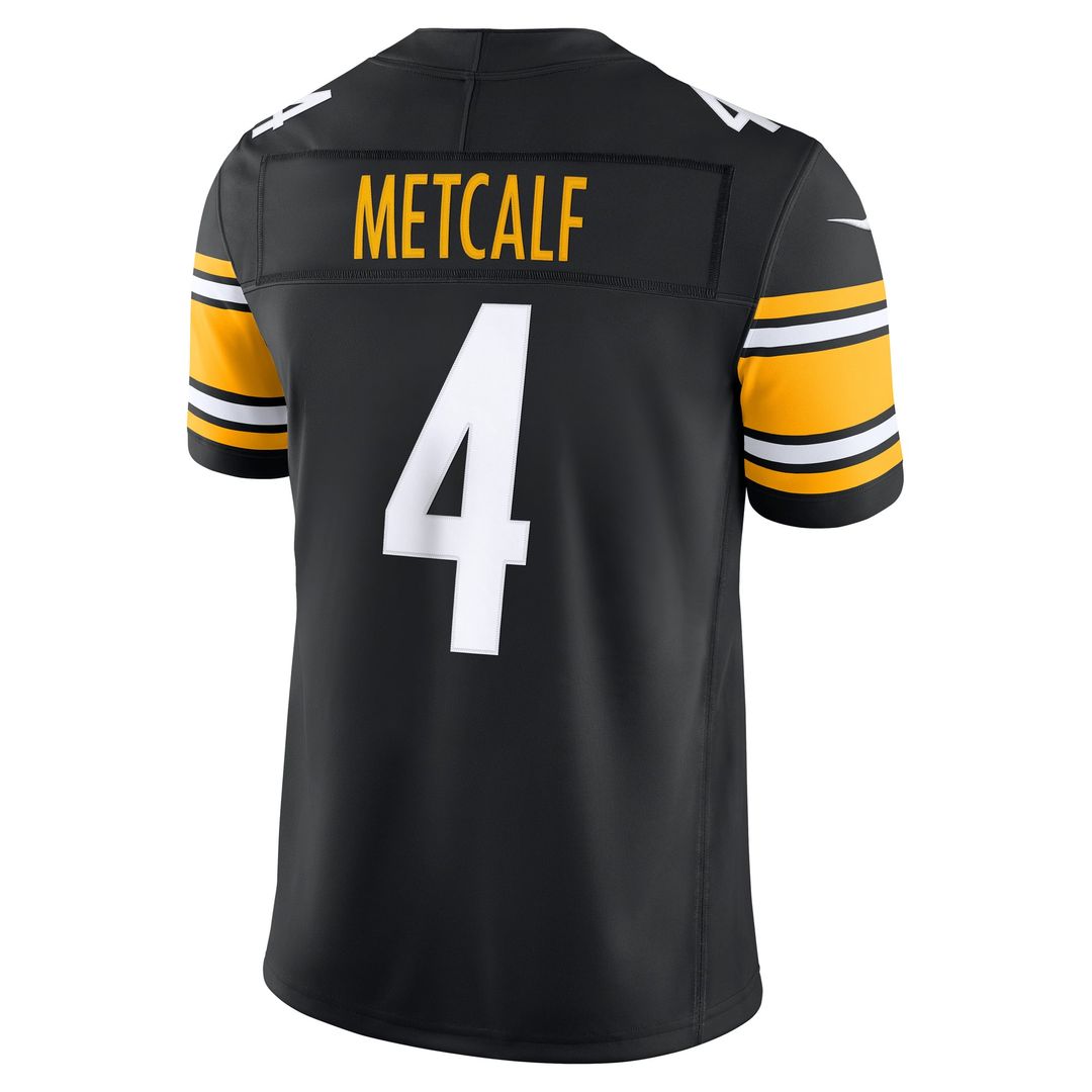 Pittsburgh Steelers DK Metcalf Nike Black Team Vapor FUSE Stitched Limited Jersey