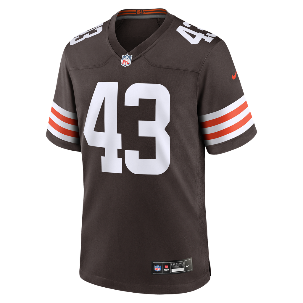 Cleveland Browns Mohamoud Diabate Nike Brown Game Jersey