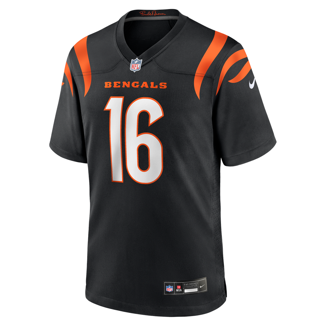 Cincinnati Bengals Joe Flacco Nike Black Game Jersey