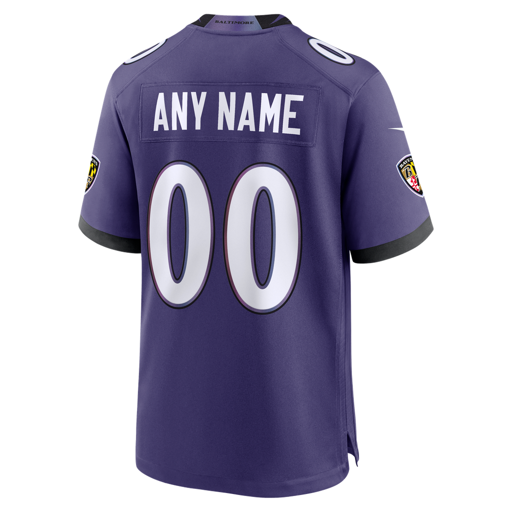 Baltimore Ravens Nike Purple Custom Jersey