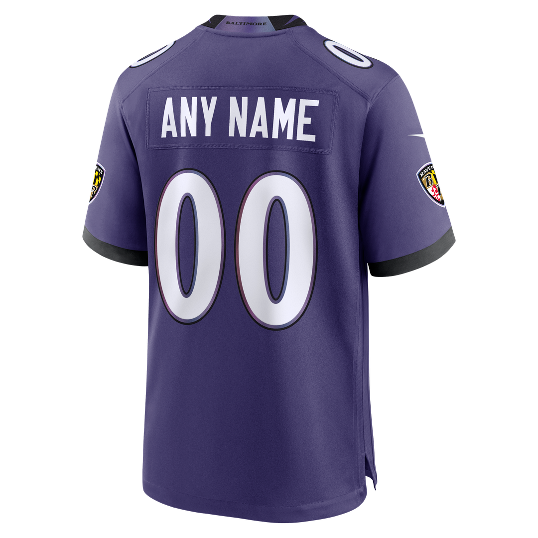 Baltimore Ravens Nike Purple Custom Jersey