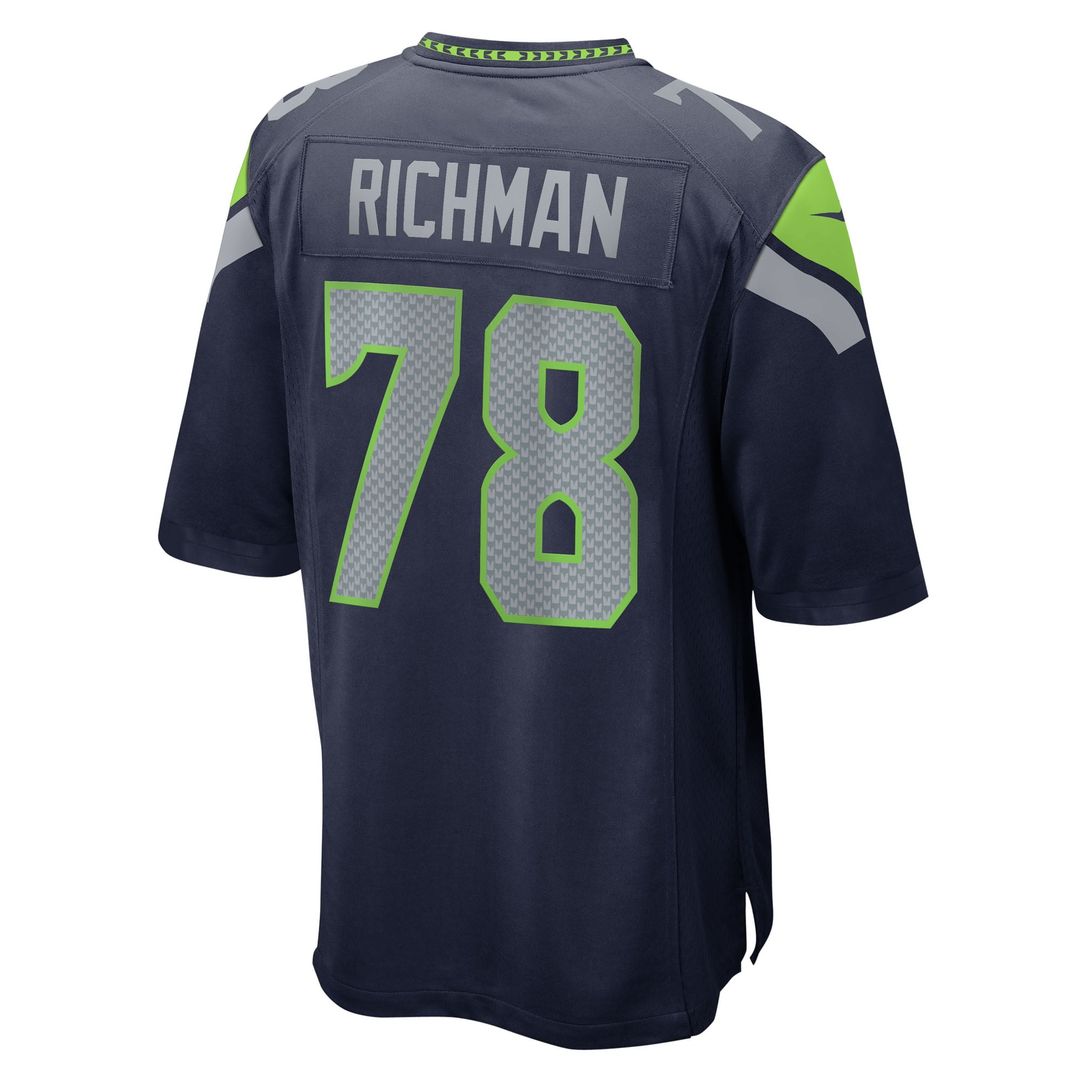 Seattle Seahawks Mason Richman Nike College Navy Game Jersey