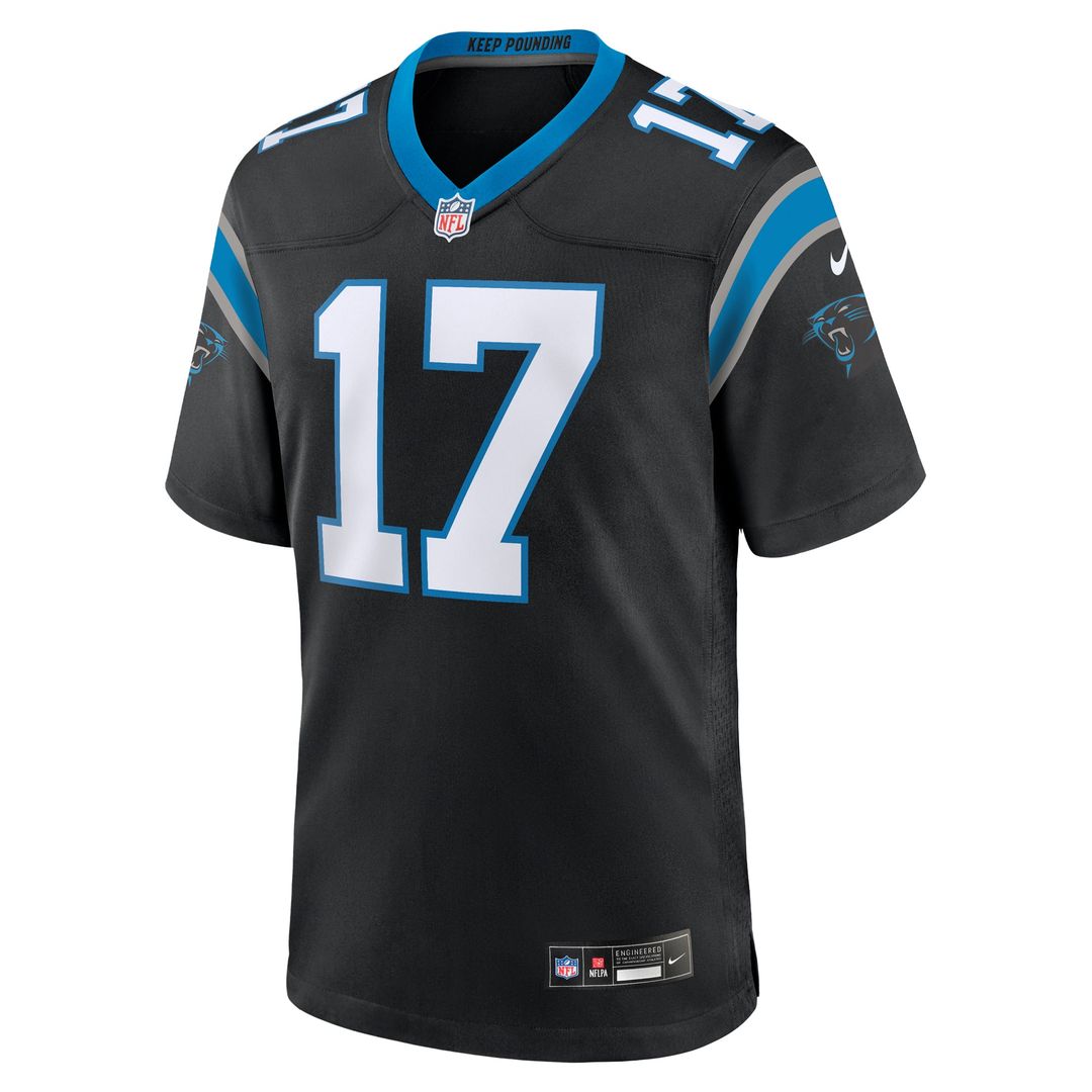 Carolina Panthers Xavier Legette Nike Black Team Game Jersey