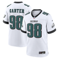 Philadelphia Eagles Jalen Carter Nike White Game Jersey