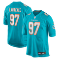 Miami Dolphins Rashard Lawrence Nike Aqua Game Jersey