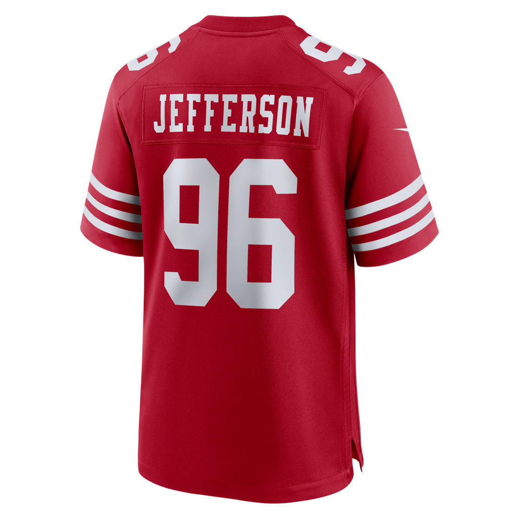 San Francisco 49ers Jordan Jefferson Nike Scarlet Game Jersey