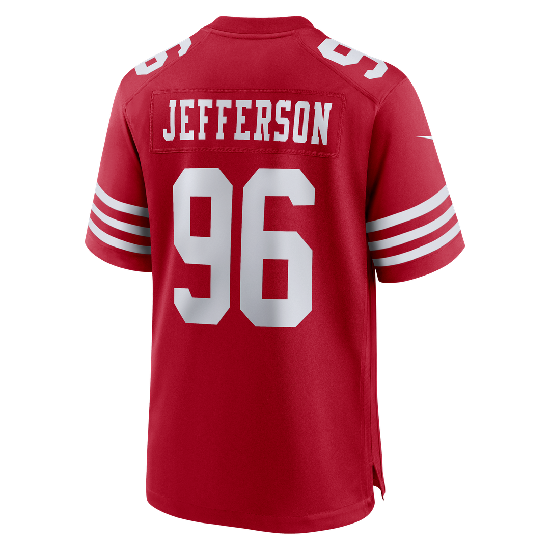 San Francisco 49ers Jordan Jefferson Nike Scarlet Game Jersey