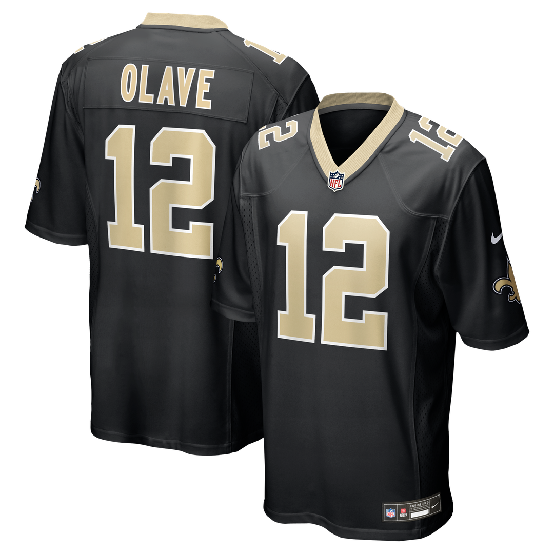 New Orleans Saints Chris Olave Nike Black Game Jersey