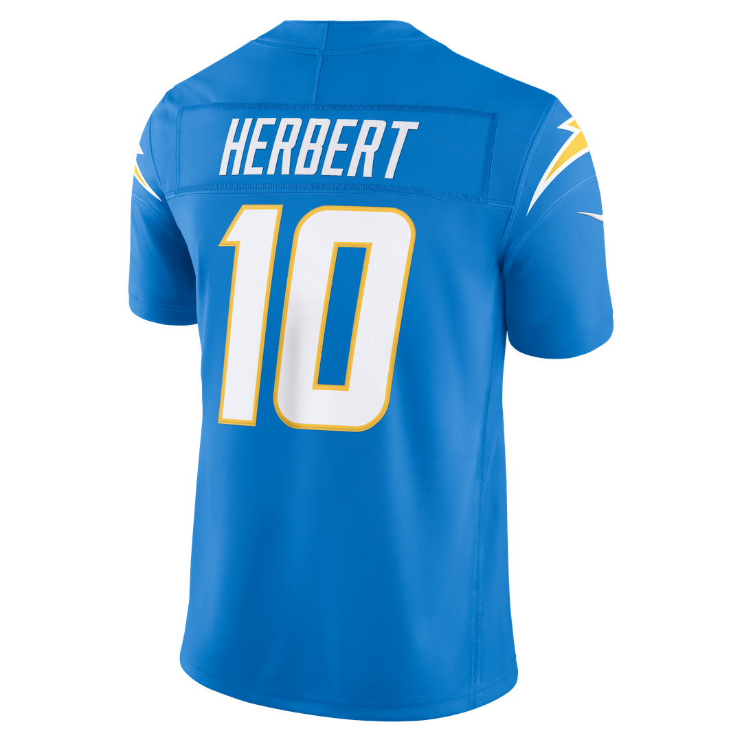 Los Angeles Chargers Justin Herbert Nike Navy Alternate Super Chargers Vapor FUSE Stitched Limited Jersey