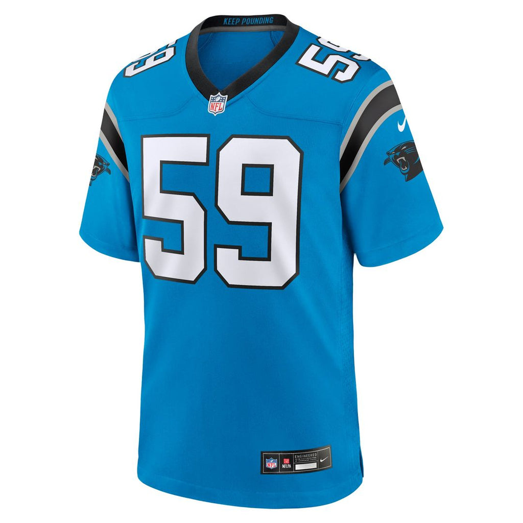 Carolina Panthers Luke Kuechly Nike Black Game Jersey