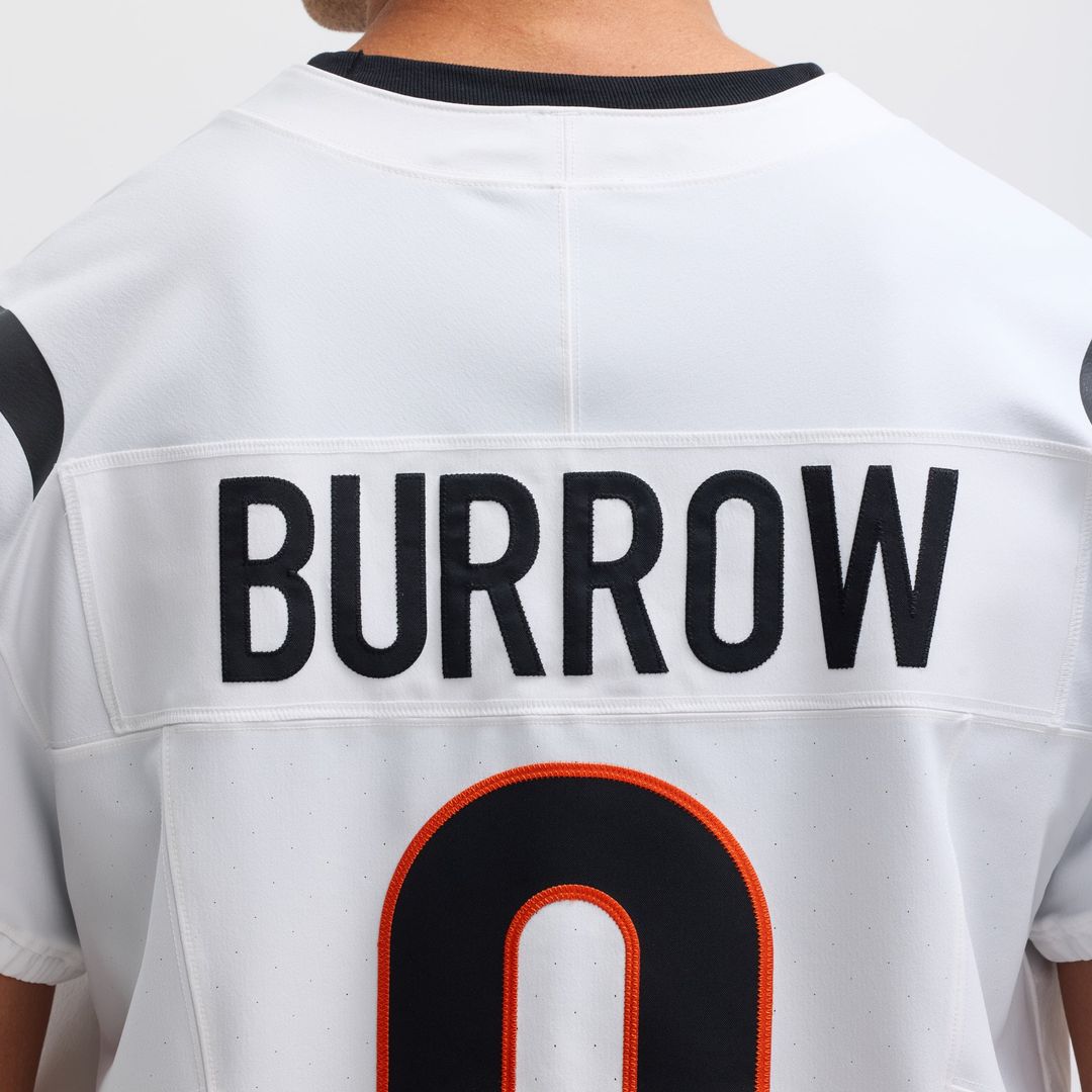 Cincinnati Bengals Joe Burrow Nike White Vapor FUSE Elite Jersey
