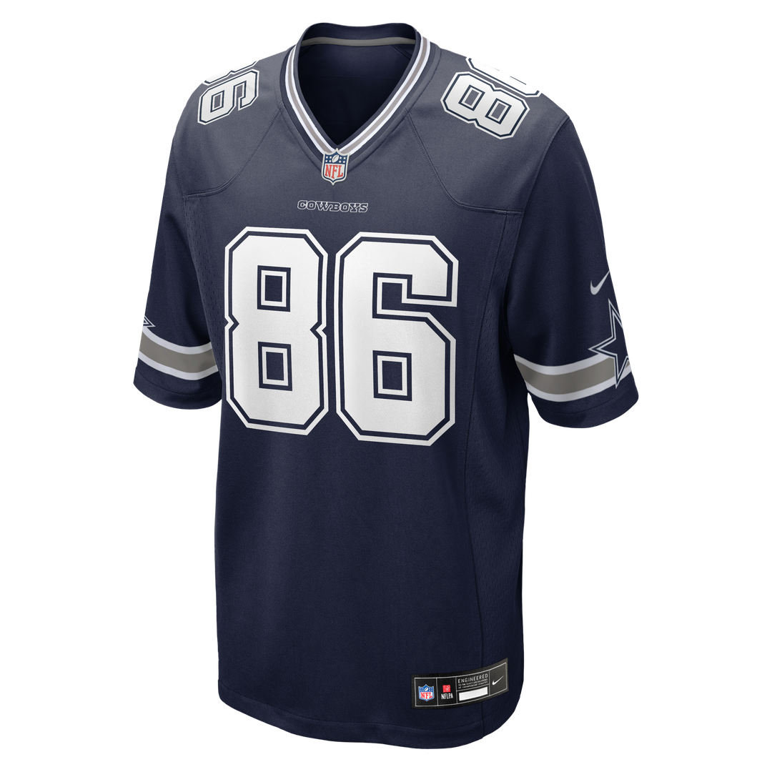 Dallas Cowboys Luke Schoonmaker Nike Navy Game Jersey