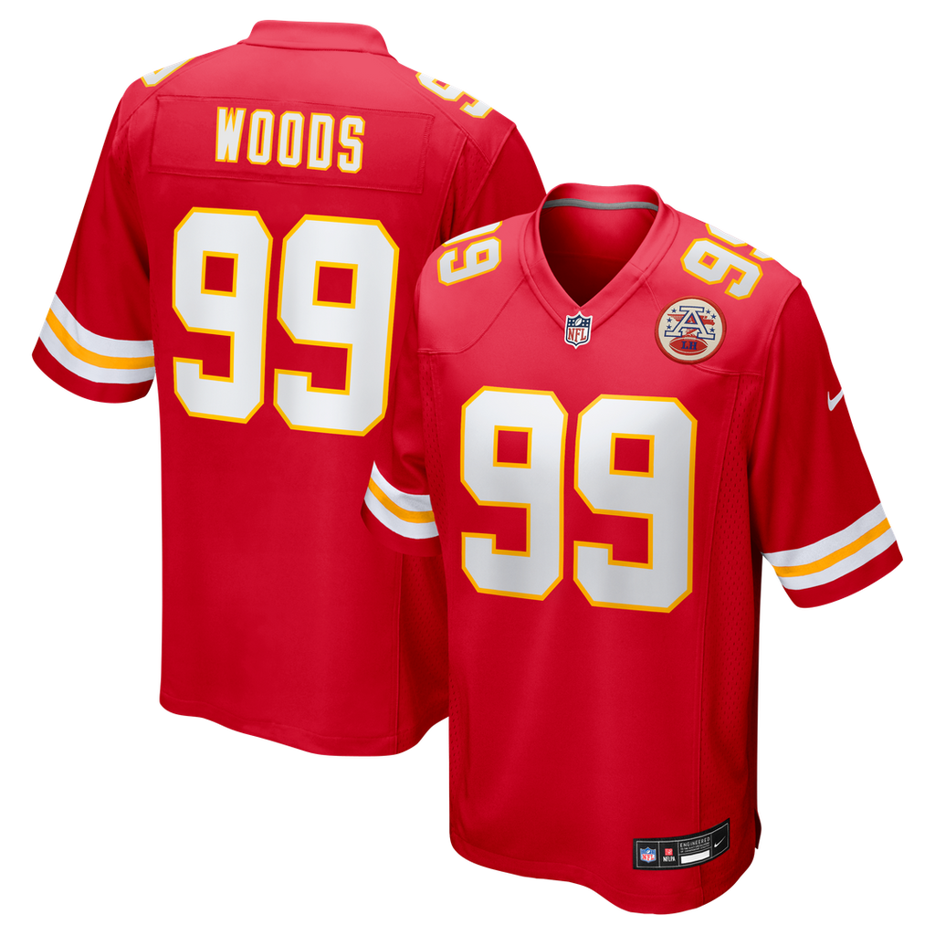Kansas City Chiefs Peter Woods Nike Red Game Jersey