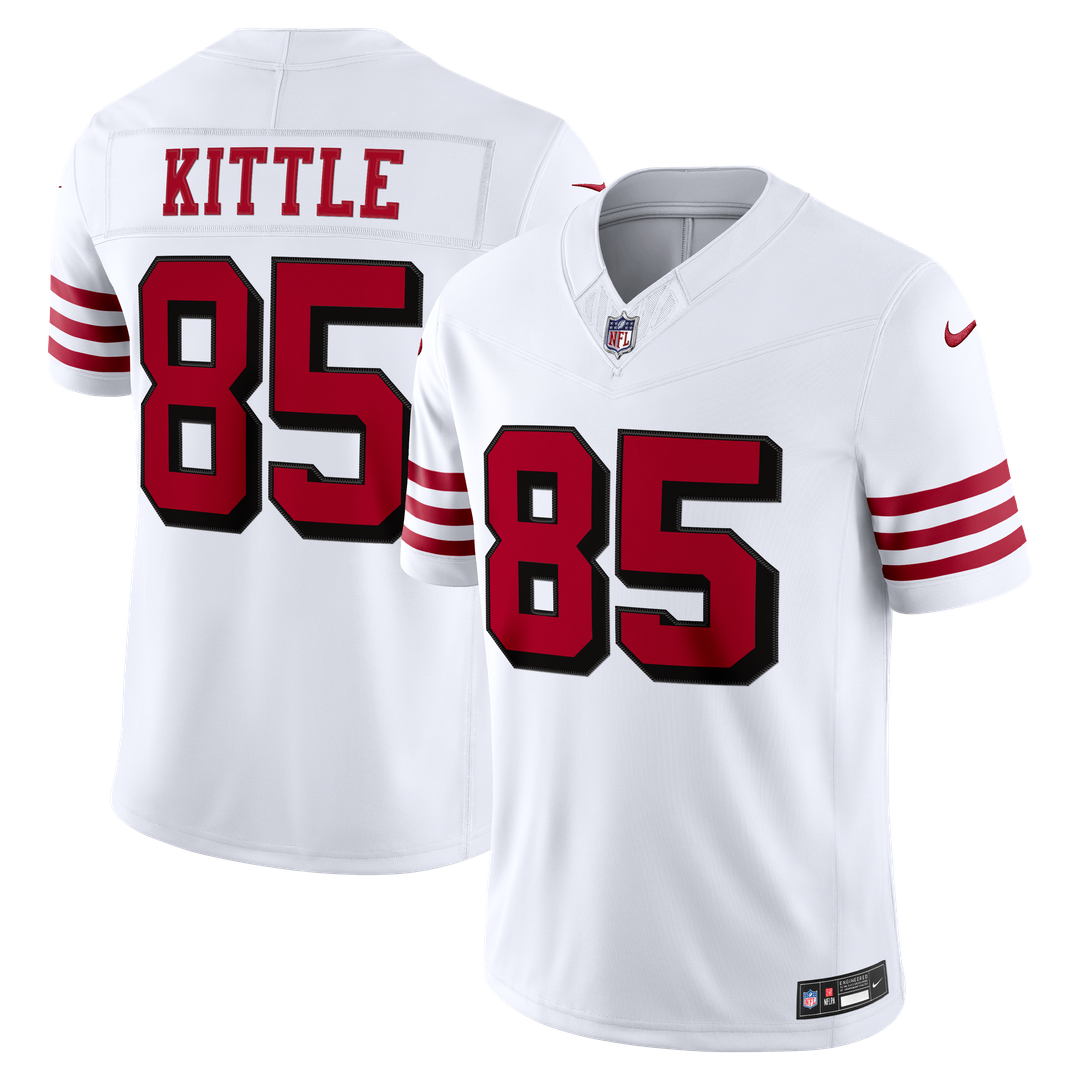 San Francisco 49ers George Kittle Nike White Alternate Vapor FUSE Stitched Limited Jersey