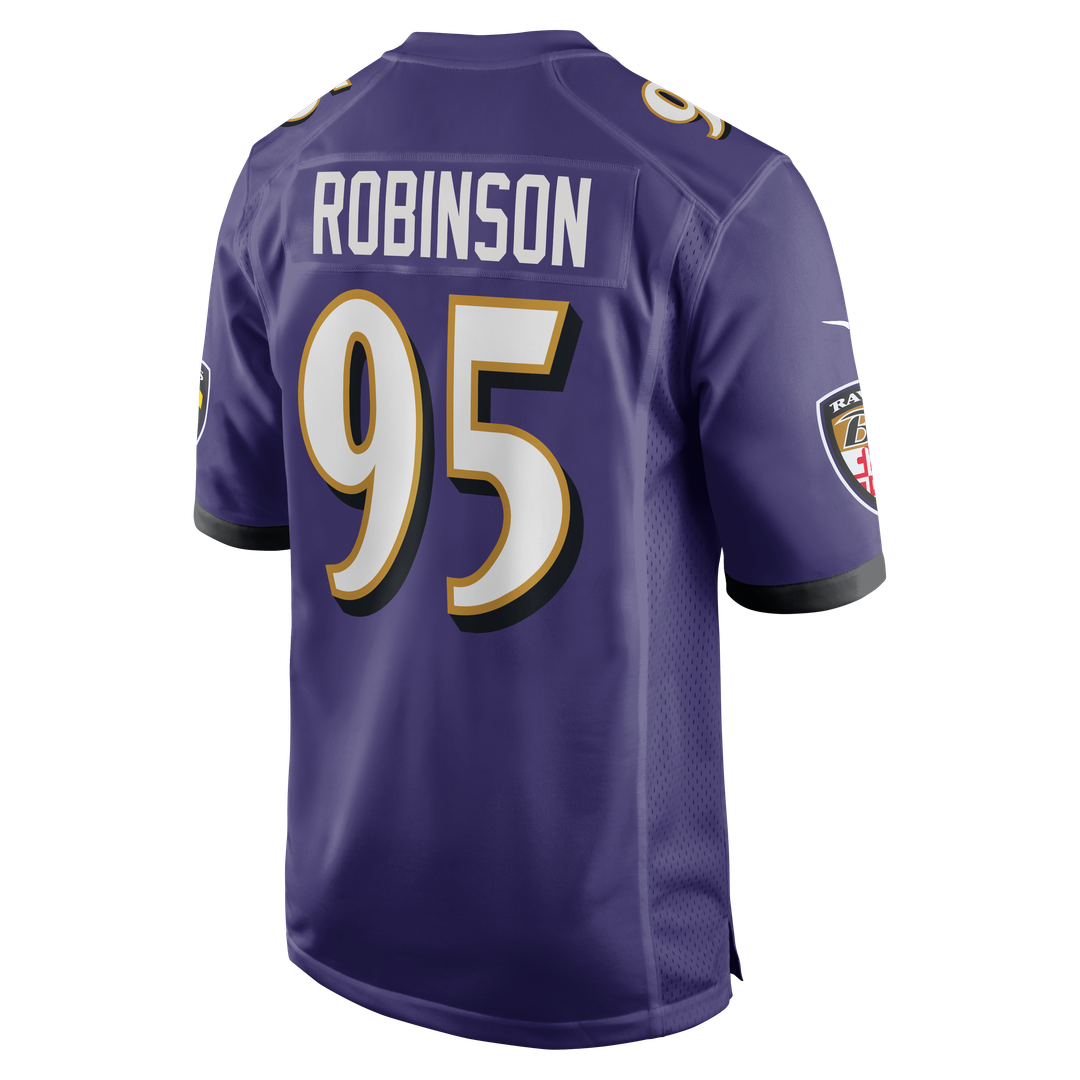 Baltimore Ravens Tavius Robinson Nike Purple Game Jersey
