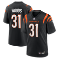 Cincinnati Bengals Ickey Woods Nike Black Retired Game Jersey