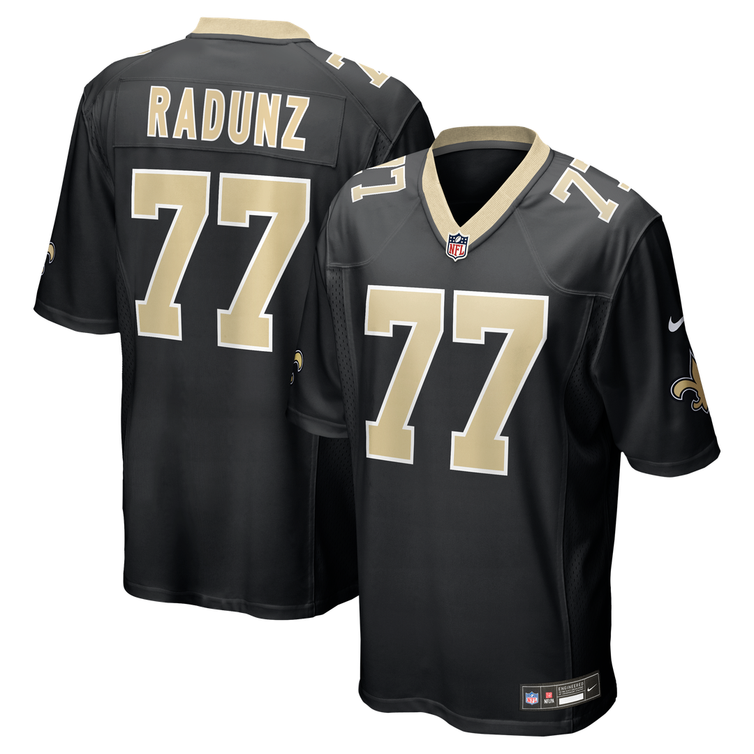 New Orleans Saints Dillon Radunz Nike Black Game Jersey