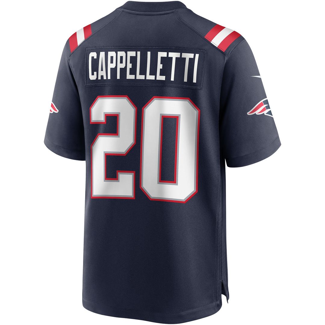 New England Patriots Gino Cappelletti Nike Navy Retired Player Game Jersey