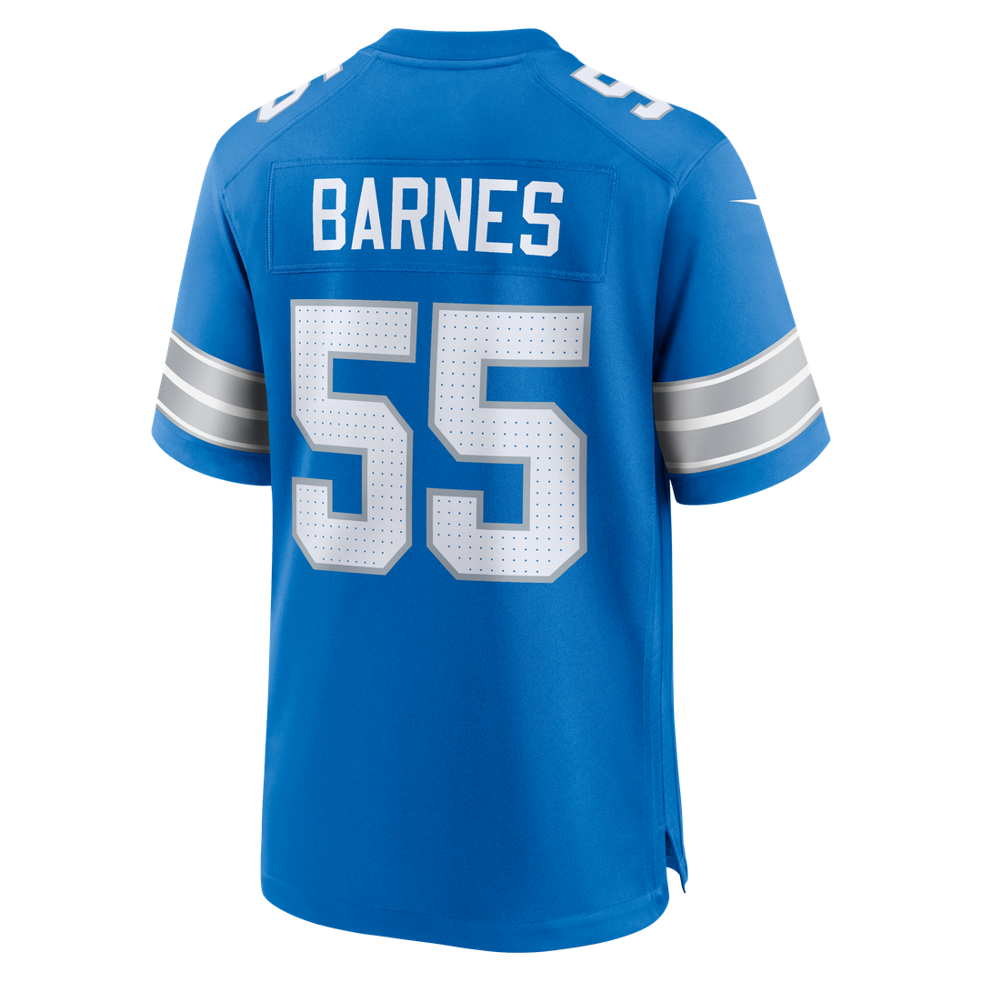 Detroit Lions Derrick Barnes Nike Blue Game Jersey