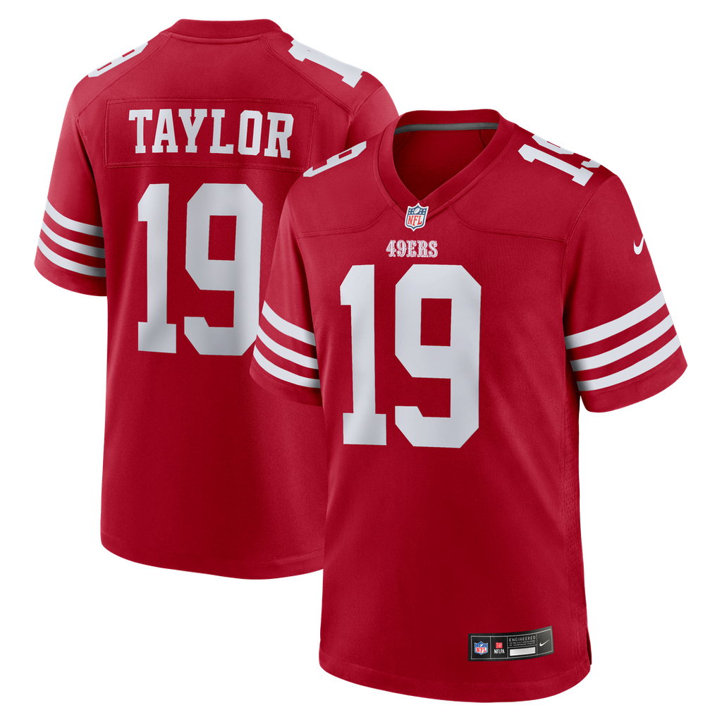 San Francisco 49ers Trent Taylor Nike Scarlet Game Jersey