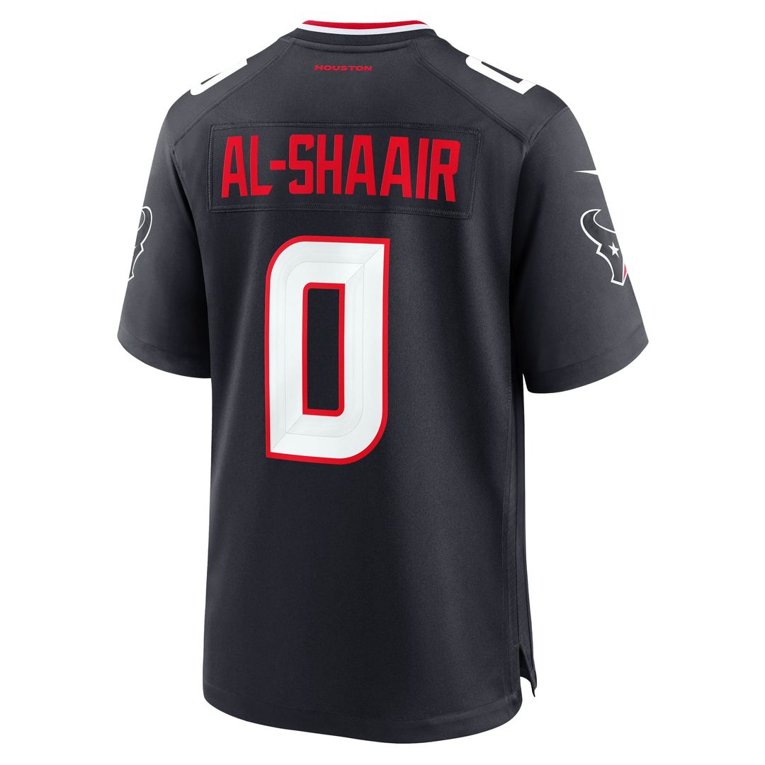 Houston Texans Azeez Al - Shaair Nike Navy Game Jersey