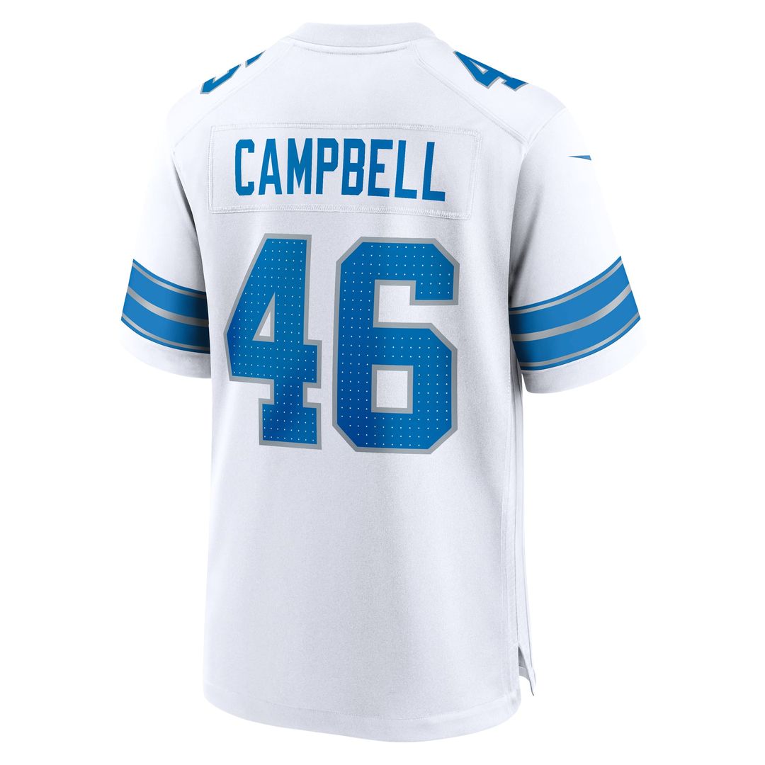 Detroit Lions Jack Campbell Nike Blue Game Jersey