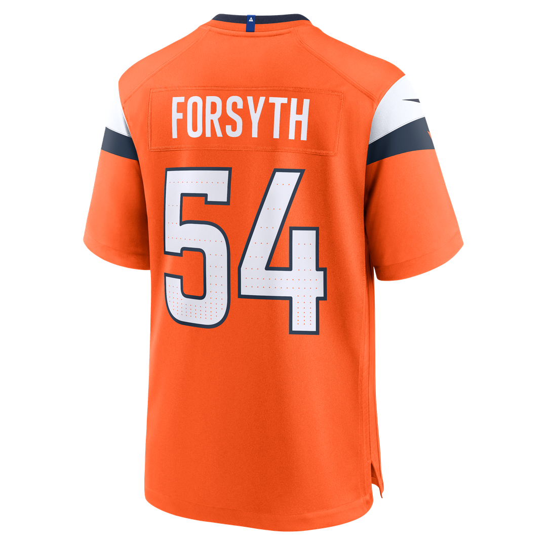 Denver Broncos Alex Forsyth Nike Orange Game Jersey