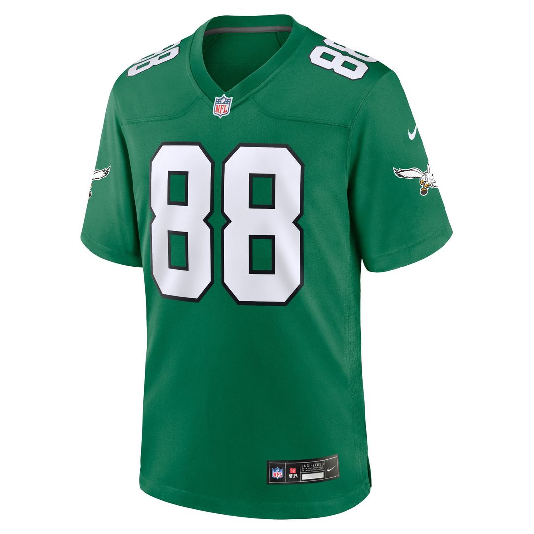Philadelphia Eagles Dallas Goedert Nike Kelly Green Alternate Game Jersey