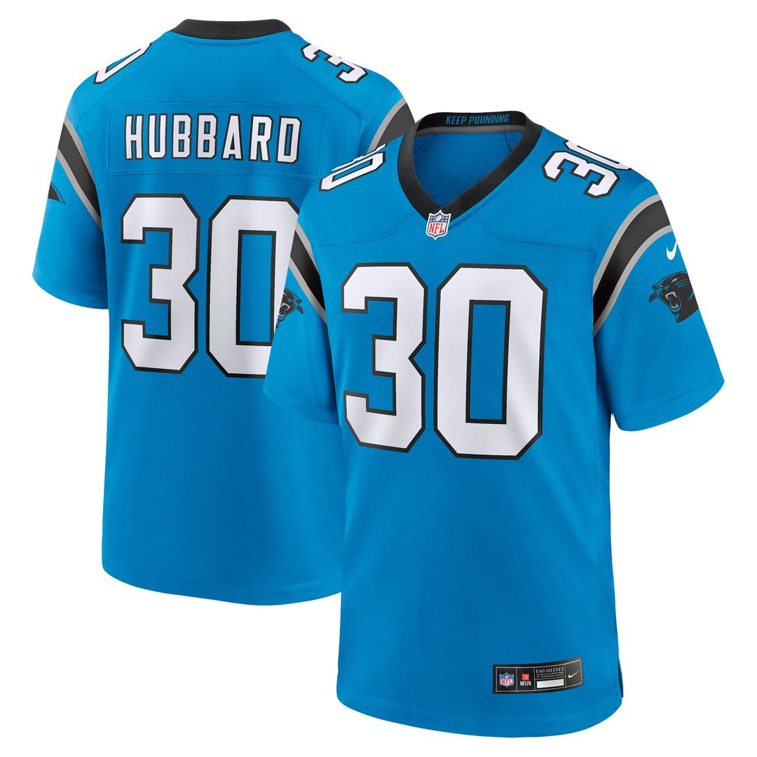 Carolina Panthers Chuba Hubbard Nike Black Game Jersey