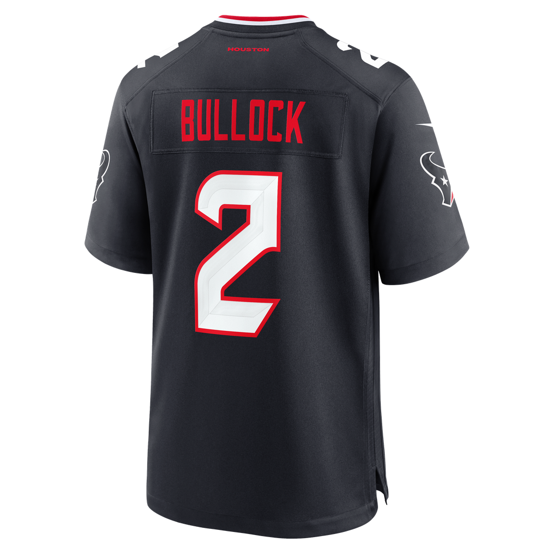 Houston Texans Calen Bullock Nike Navy Game Jersey
